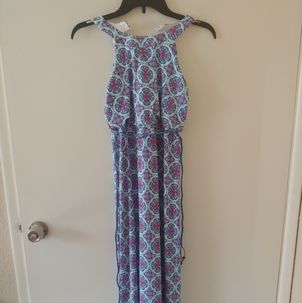 Blue long dress